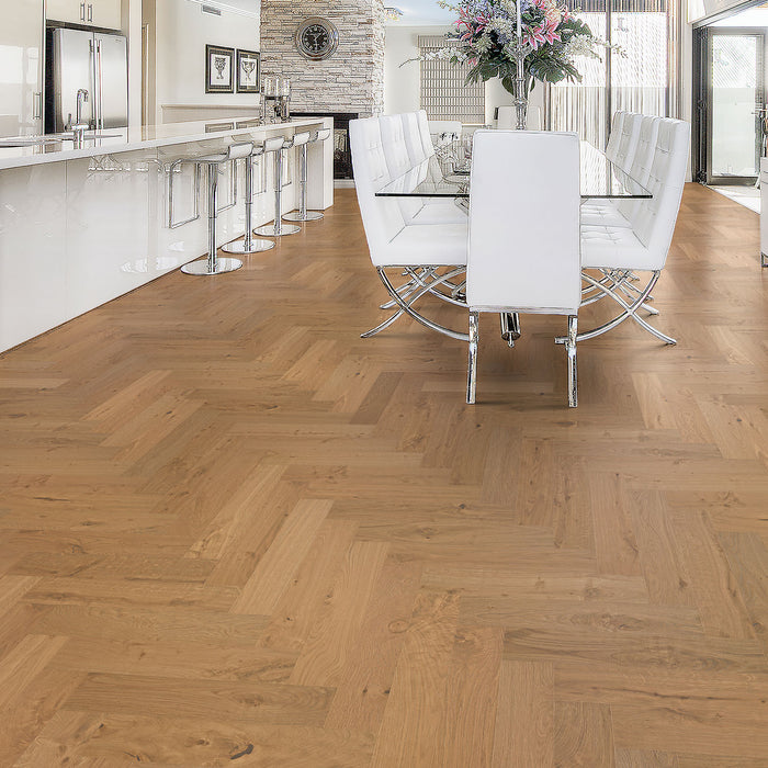 Eagle Creek - Artisan Cut Herringbone Collection - Engineered Hardwood - Crosscut Room Scene