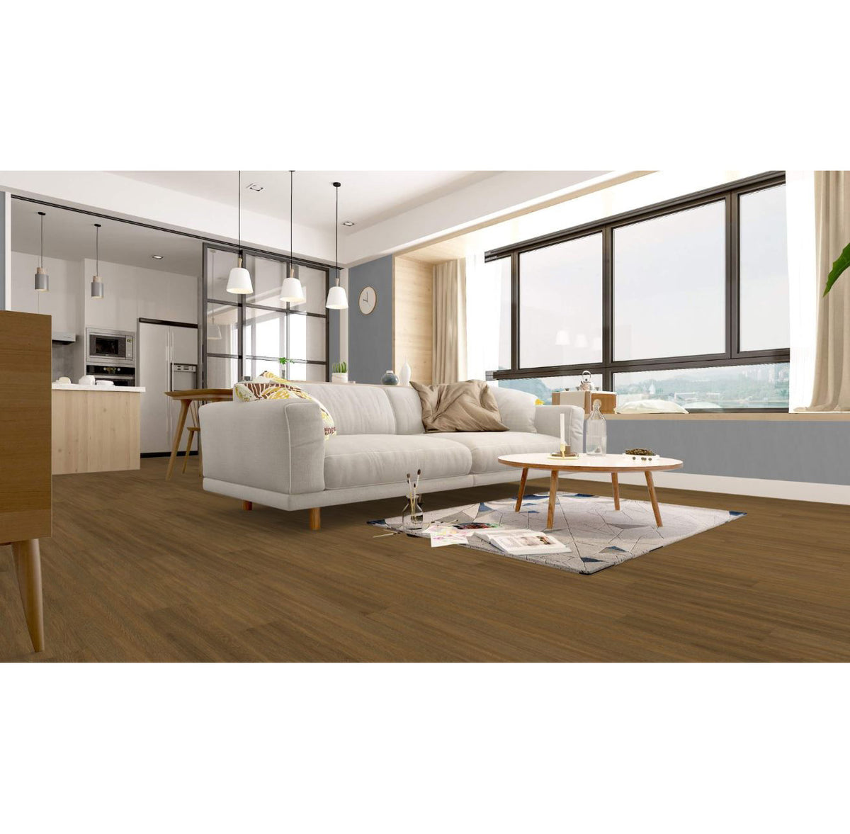 Earthwerks - Pavilion 6&quot; x 36&quot; Engineered Hardwood - Townhouse Installed