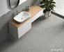 Equipe - Elda Star and Cross Collection - 5 in. x 5 in. Porcelain Tile - Grey Installed