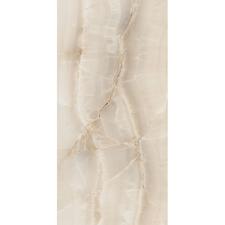 Elysium - Akoya Series - 12 in. x 24 in. Polished Rectified Porcelain Tile - Ivory