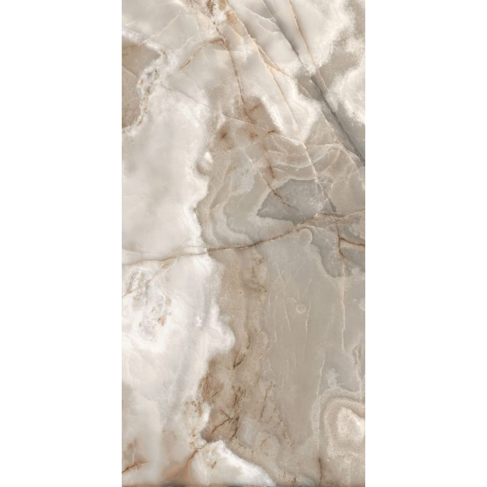 Elysium - Reves Series - 12 in. x 24 in. Matte Rectified Porcelain Tile - Noisette