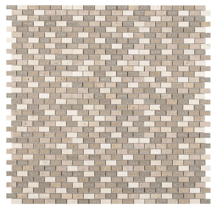 Elysium - Swiss Brick 11.75 in. x 11.75 in. Crackle Glass