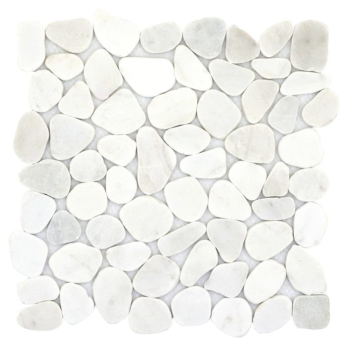 Emser Tile - Cultura 12" x 12" Pebbles Mosaic - White