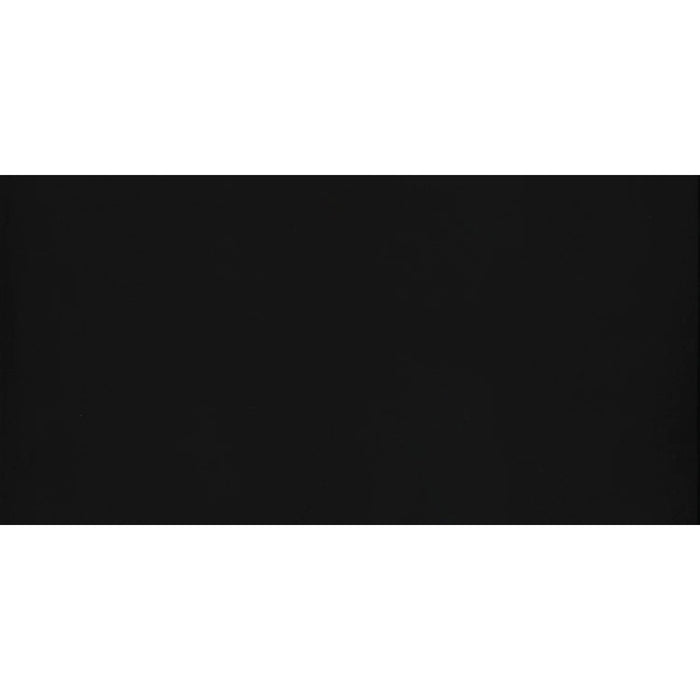 Emser Tile - Times Square 12" x 24" Glazed Porcelain Tile - Matte Black