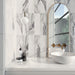 Emser Tile - Amala - 3 in. x 12 in. Porcelain Wall Tile - Cloud Installed 2