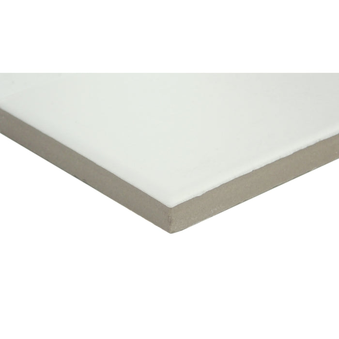Emser Tile - Amala - 3 in. x 12 in. Porcelain Wall Tile - White Close View