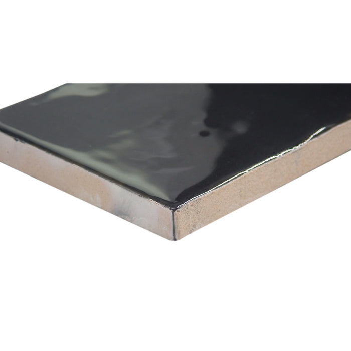 Emser Tile - Antigo - 2 in. x 5 in. Ceramic Wall Tile - Jet Wall Close View