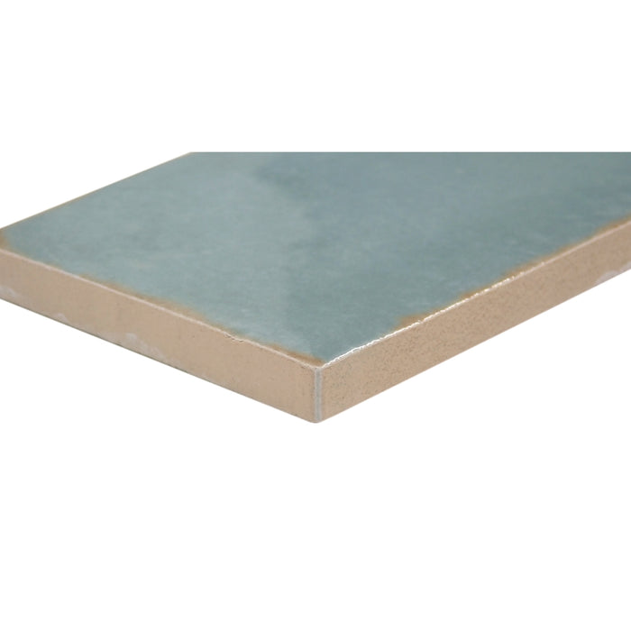 Emser Tile - Antigo - 2 in. x 5 in. Ceramic Wall Tile - Mist Edge View