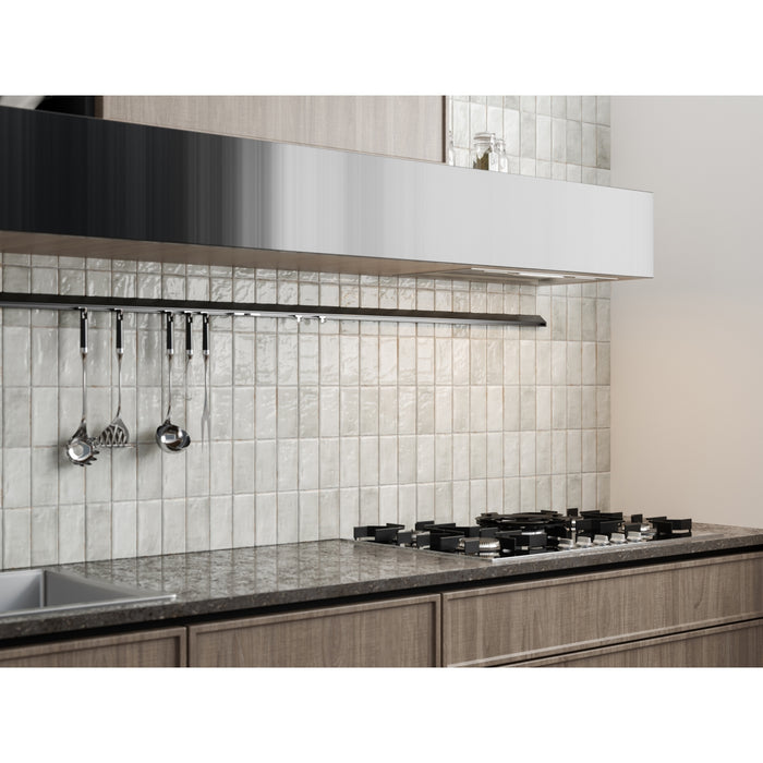 Emser Tile - Antigo - 2 in. x 5 in. Ceramic Wall Tile - Vanilla Wall Install 2