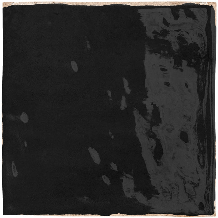 Emser Tile - Antigo - 5 in. x 5 in. Ceramic Wall Tile - Jet