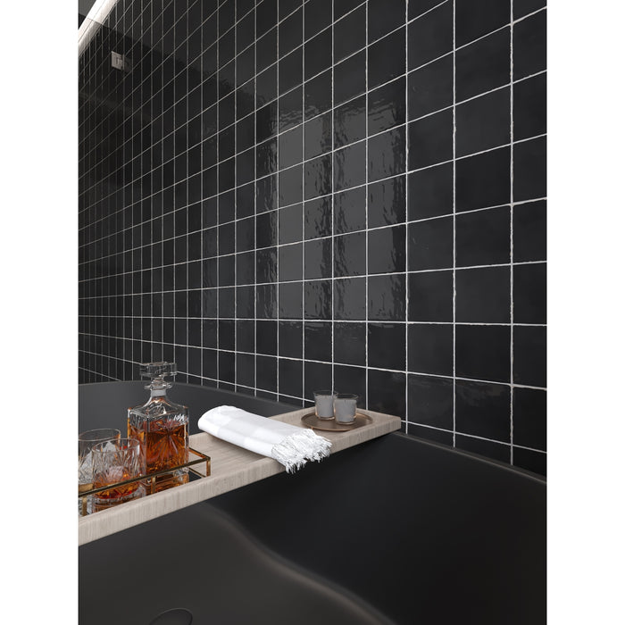 Emser Tile - Antigo - 5 in. x 5 in. Ceramic Wall Tile - Jet Room Scene 2