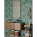 Emser Tile - Antigo - 5 in. x 5 in. Ceramic Wall Tile - Mist Installed 2