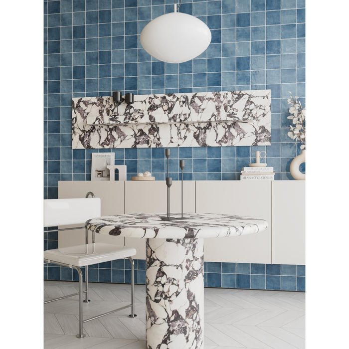 Emser Tile - Antigo - 5 in. x 5 in. Ceramic Wall Tile - Ocean Installed