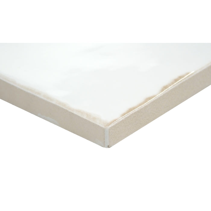 Emser Tile - Antigo - 5 in. x 5 in. Ceramic Wall Tile - Snow Close View