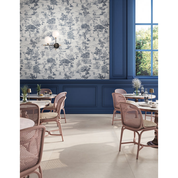 Emser Tile - Parati - 24 in. x 47 in. Deco Porcelain Wall Tile - Maison Installed