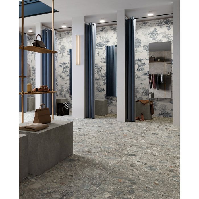 Emser Tile - Parati - 24 in. x 47 in. Deco Porcelain Wall Tile - Maison Room Scene