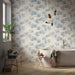 Emser Tile - Parati - 24 in. x 47 in. Deco Porcelain Wall Tile - Petal Installed 2