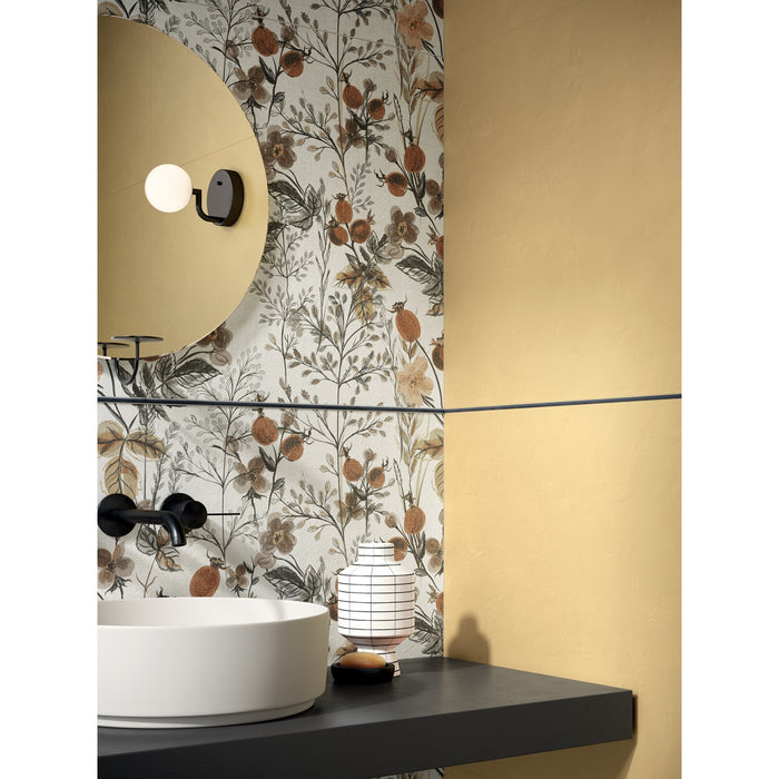 Emser Tile - Piante - 23 in. x 47 in. Porcelain Wall Tile - Amour Installed 3