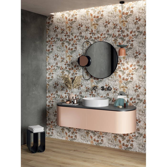 Emser Tile - Piante - 23 in. x 47 in. Porcelain Wall Tile - Amour Installed 4