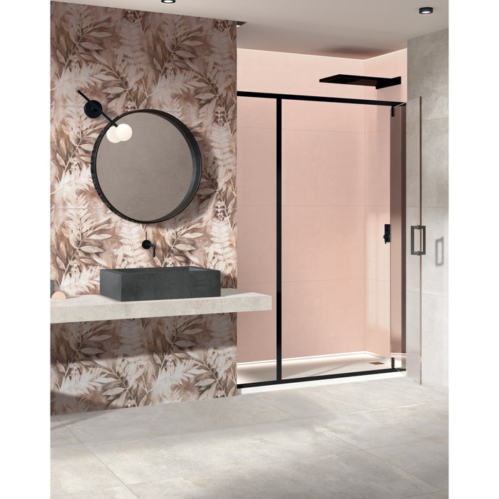 Emser Tile - Piante - 23 in. x 47 in. Porcelain Wall Tile - Desert Installed 4