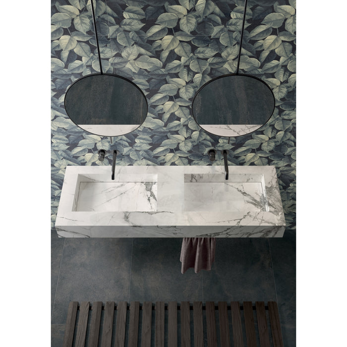 Emser Tile - Piante - 23 in. x 47 in. Porcelain Wall Tile - Jungle Installed 5