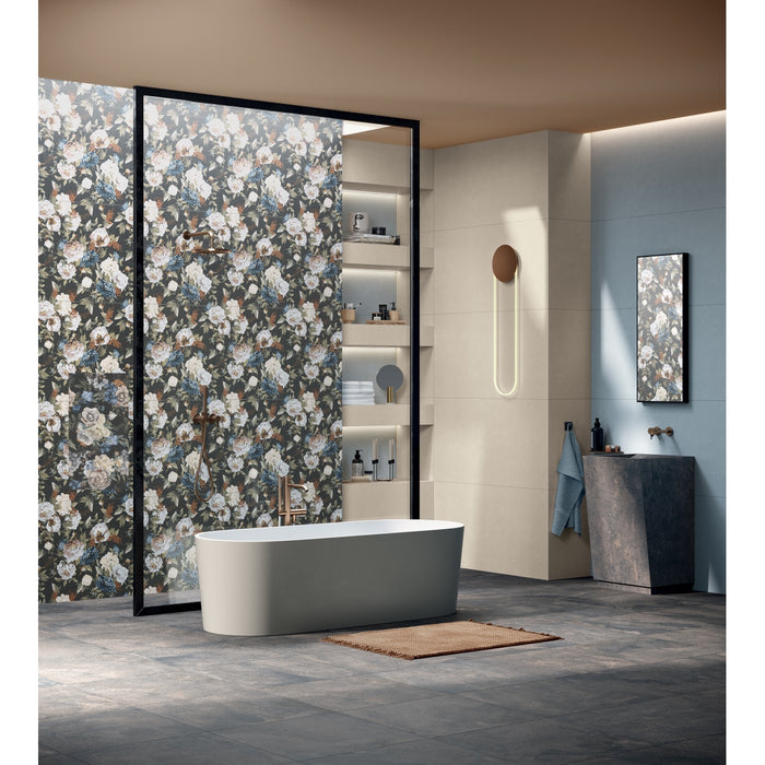 Emser Tile - Piante - 23 in. x 47 in. Porcelain Wall Tile - Romantic Installed 2