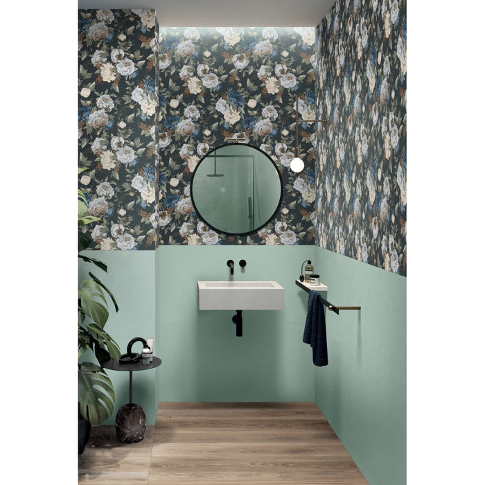 Emser Tile - Piante - 23 in. x 47 in. Porcelain Wall Tile - Romantic Installed 5