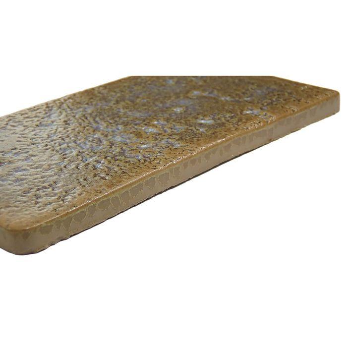Emser Tile - Texturo - 4 in. x 8 in. Porcelain Wall Tile - Ochre Close View 2