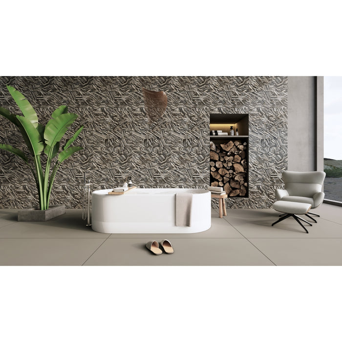Emser Tile - Zambia - 24 in. x 47 in. Porcelain Wall Tile - Snake Room