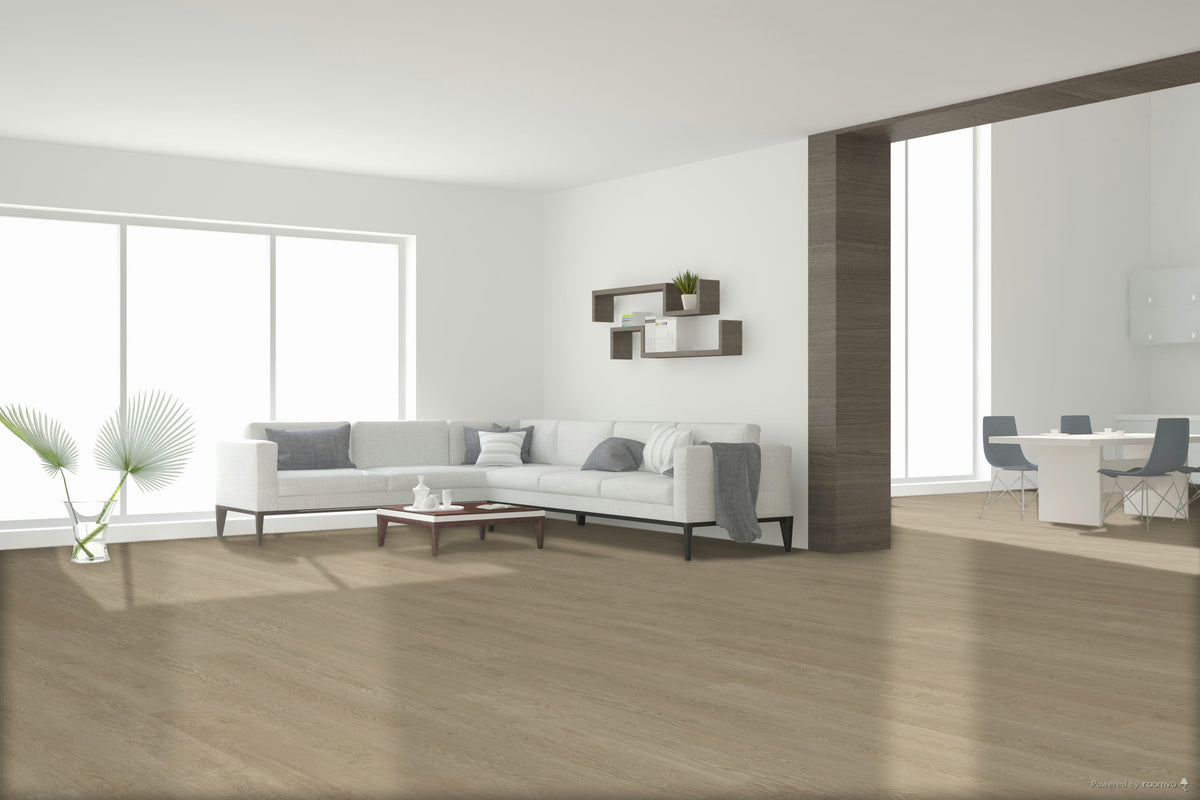 Engineered Floors - Atmosphere Collection - 7 in. x 48 in. - Lunar Glow Installed