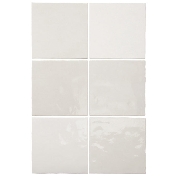 Equipe - Artisan Collection - 5" x 5" Wall Tile - White