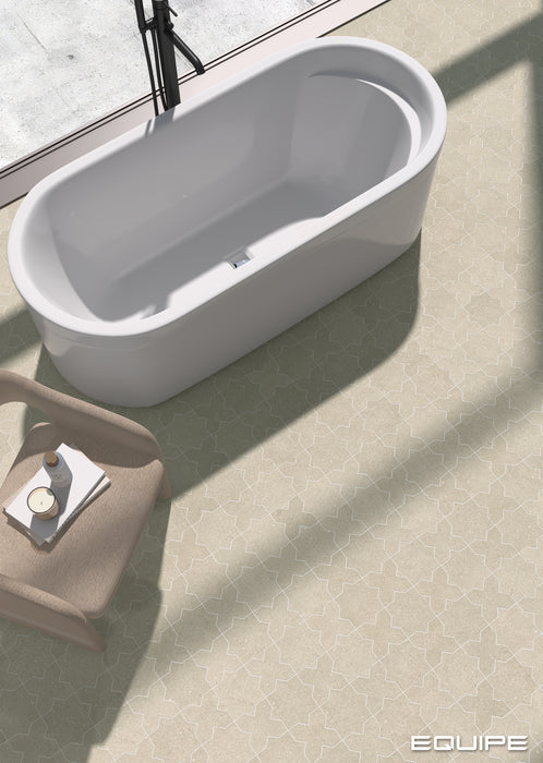 Equipe - Elda Star and Cross Collection - 6.5 in. x 6.5 in. Porcelain Tile - Sand Installed3