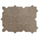 Equipe - Elda Star and Cross Collection - 5 in. x 5 in. Porcelain Tile - Coffee Cross
