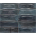 Equipe - Hanoi 2 1/2" x 8" Ceramic Tile - Arco Blue Night