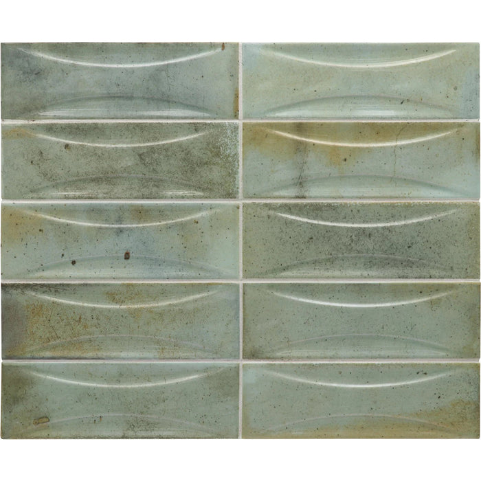 Equipe - Hanoi 2 1/2" x 8" Ceramic Tile - Arco Celadon