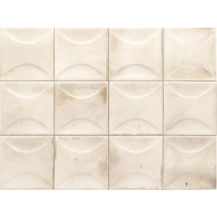 Equipe - Hanoi 4" x 4" Ceramic Tile - Arco White