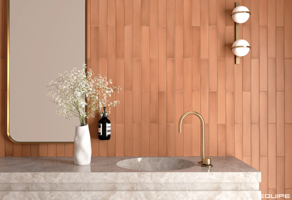 Equipe - Massimo Collection - 2 in. x 16 in. Ceramic Tile - Cotto Installed 3