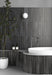 Equipe - Massimo Collection - 2 in. x 16 in. Ceramic Tile - Dark Black Installed 2