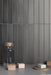 Equipe - Massimo Collection - 2 in. x 16 in. Ceramic Tile - Dark Black Installed