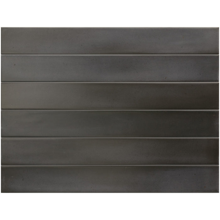Equipe - Massimo Collection - 2 in. x 16 in. Ceramic Tile - Dark Black