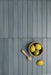 Equipe - Massimo Collection - 2 in. x 16 in. Ceramic Tile - Smoke Blue Installed