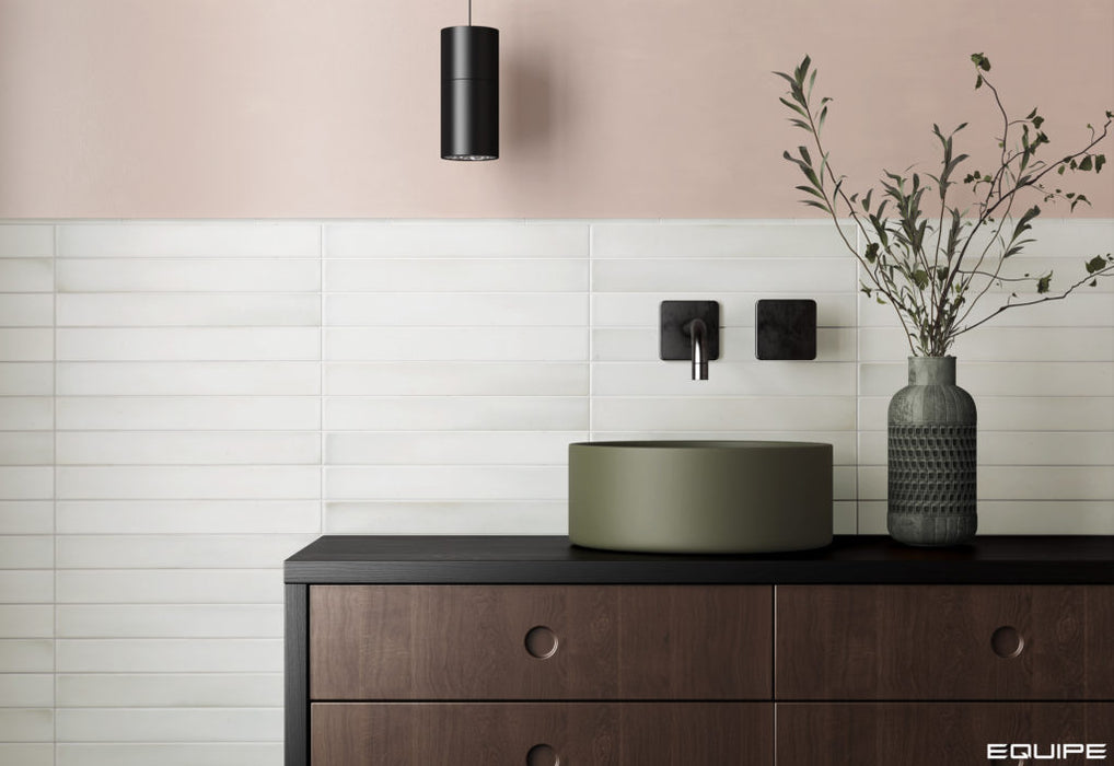 Equipe - Massimo Collection - 2 in. x 16 in. Ceramic Tile - White Room Scene