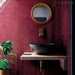 Equipe - Village Collection - 2.5 in. x 8 in. White Body Ceramic Tile - Aubergine Installed