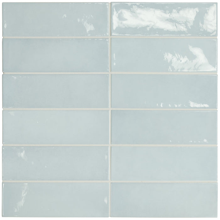 Equipe - Village Collection - 2.5 in. x 8 in. White Body Ceramic Tile - Cloud