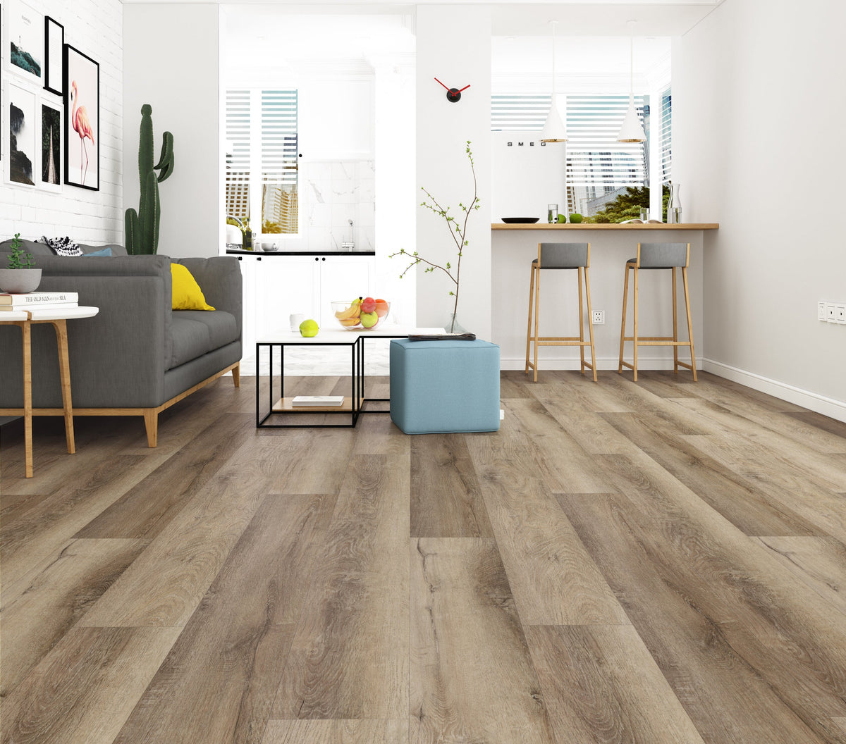 Floors 2000 - Exotica 9 in. x 60 in. Rigid Core Vinyl Plank - 394 Installed