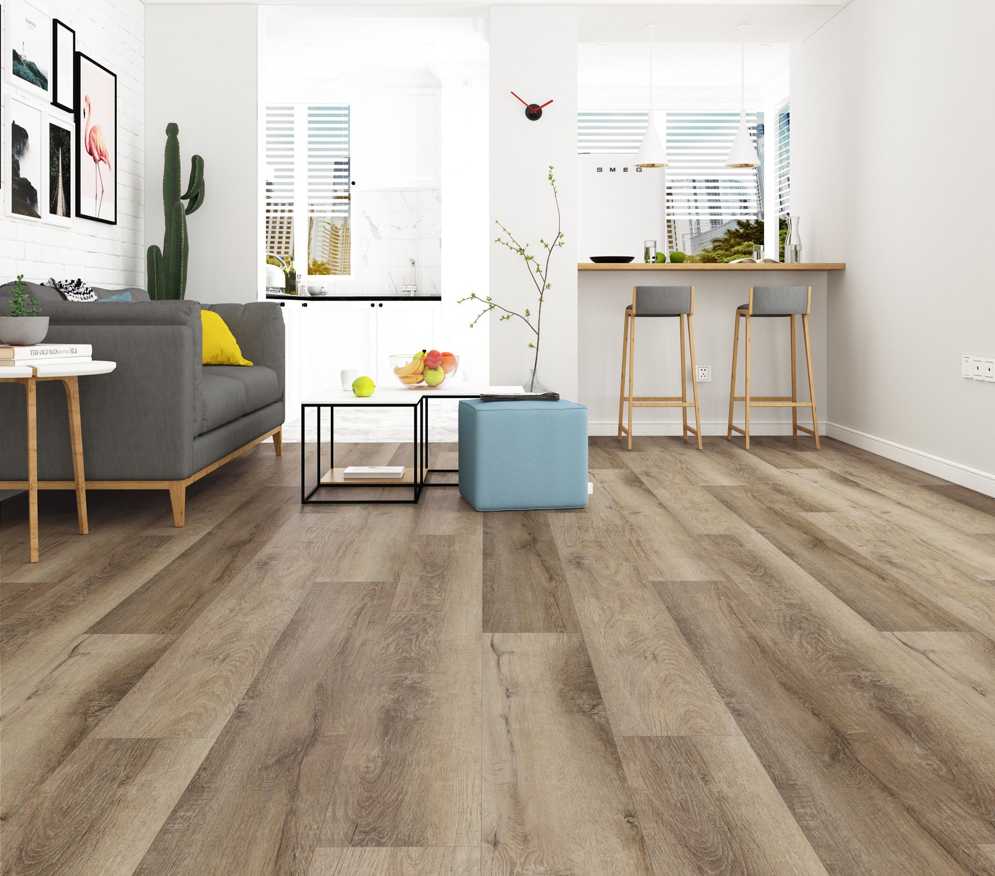 Floors 2000 - Exotica 9 in. x 60 in. Rigid Core Vinyl Plank - 394