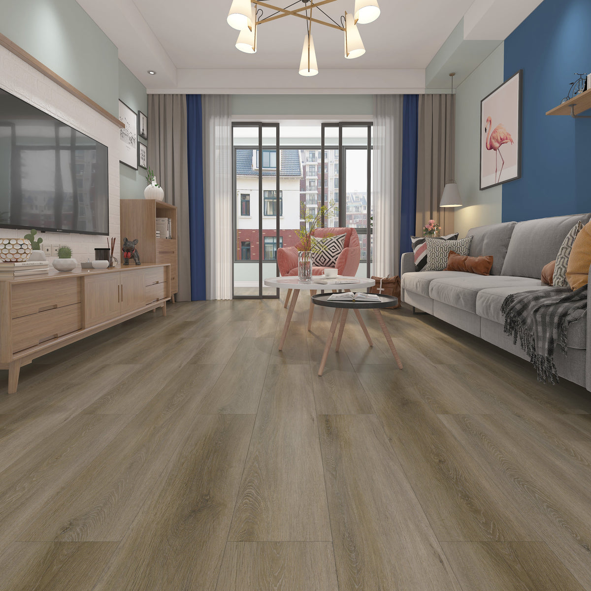 Floors 2000 - Exotica 9 in. x 60 in. Rigid Core Vinyl Plank - 702 Installed