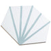 SomerTile - Horizon Collection -  7 3/4 in. x 9 in. - Hexagon Porcelain Tile - Dawn Aguamarina Angled View