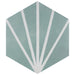 SomerTile - Horizon Collection -  7 3/4 in. x 9 in. - Hexagon Porcelain Tile - Dusk Aguamarina