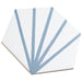 SomerTile - Horizon Collection -  7 3/4 in. x 9 in. - Hexagon Porcelain Tile - Dawn Azul Angled View